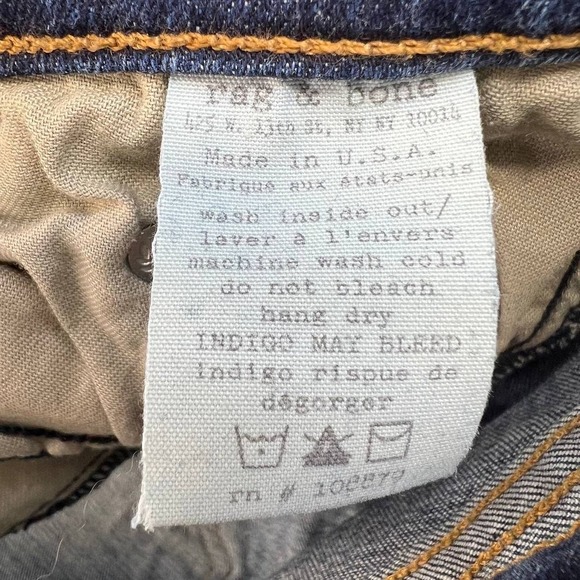 rag & bone Women's Skinny Jeans Size 25 (2) Medium Denim Wash - Picture 13 of 14